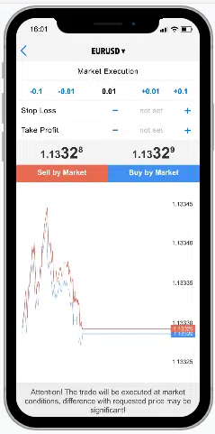 Tickmill Mobile trading